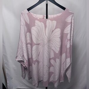 Sioni Pale Pink Knit Floral Top